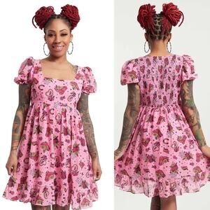 NWOT Sourpuss Country Queen Cream Puff dress size Med